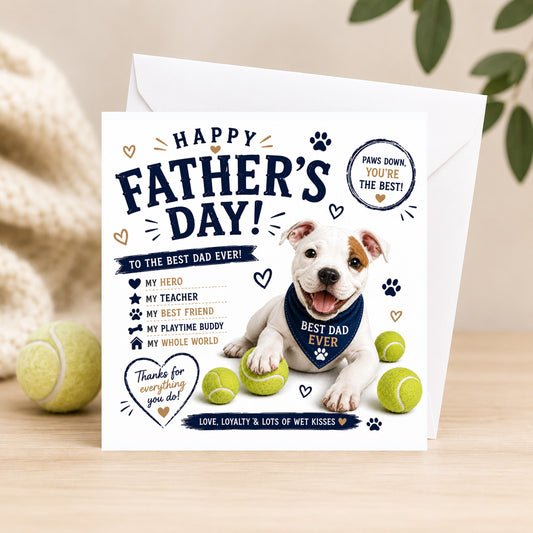 White Staffy And Tennis Balls
