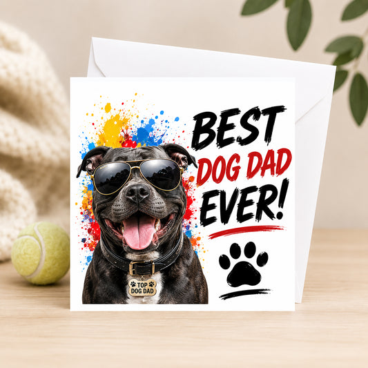 Best Dog Dad Card