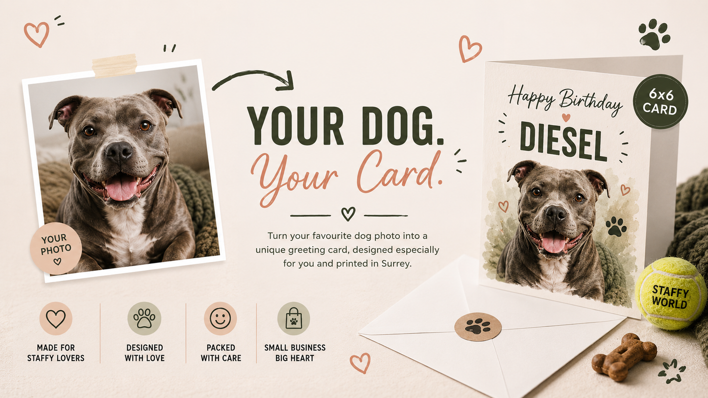 Your Dog. Your Card. – Personalised Greeting Card